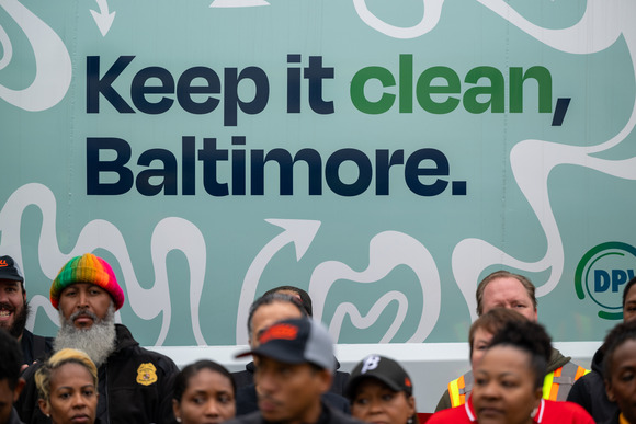 Sign saying Keep it clean, Baltimore