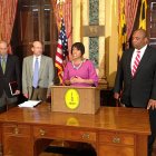 IMAGE: Mayor Rawlings-Blake touts Baltimore City bond rating upgrade