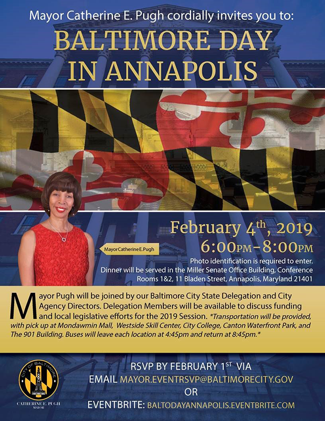 Baltimore Day in Annapolis - 02/24/19 6:00PM - 8:00PM @ 11 Bladen St,Annapolis