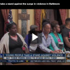 City youth take a stand against the surge in violence in Baltimore 