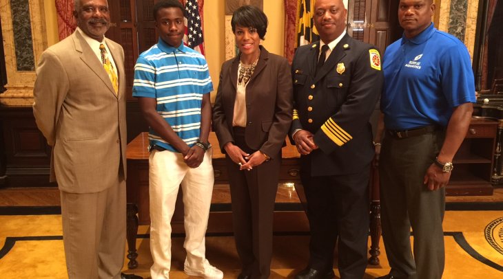 Baltimore Mayor Honors Heroic City Teen